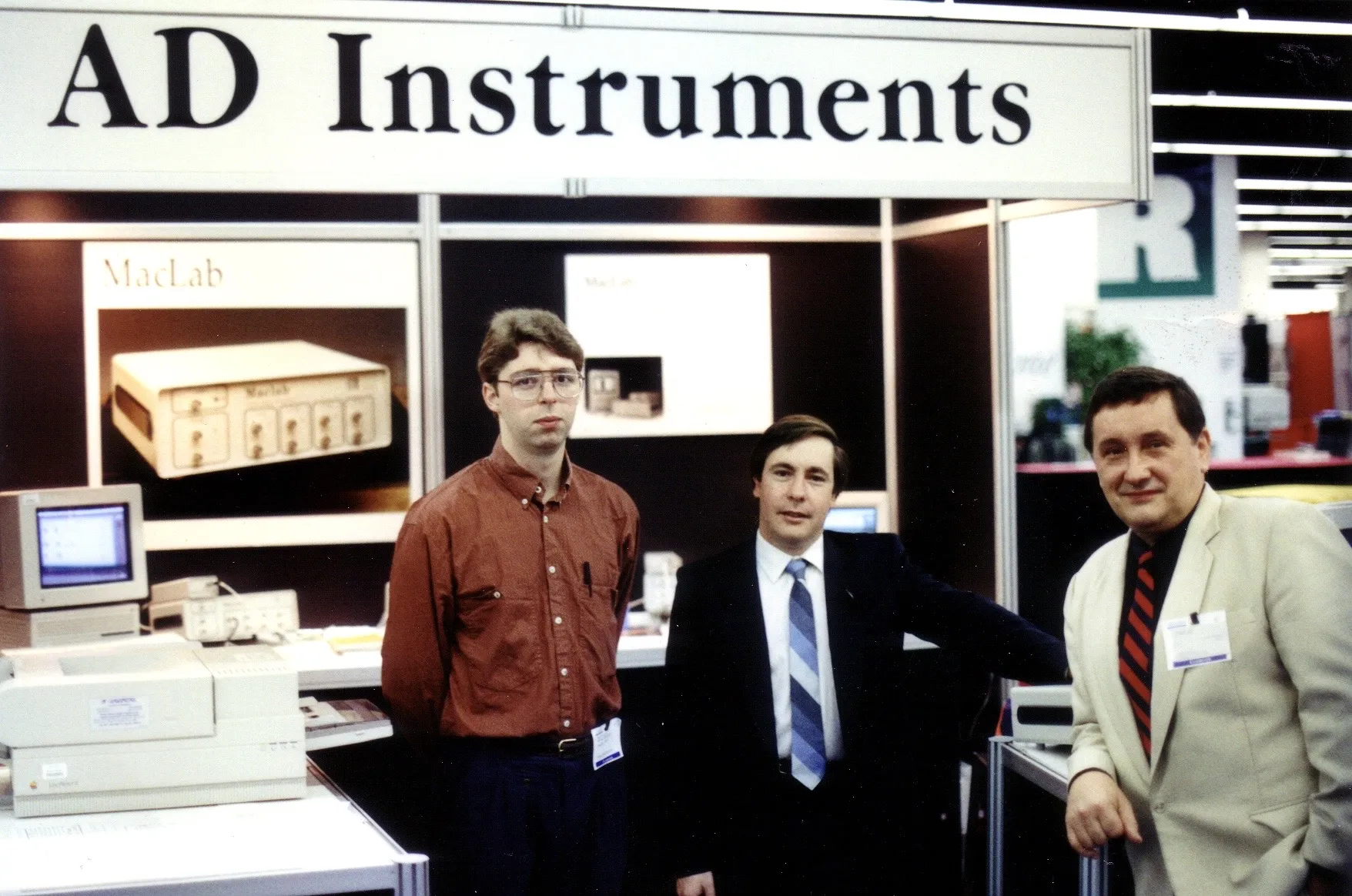 Michael Macknight and Boris at a conference